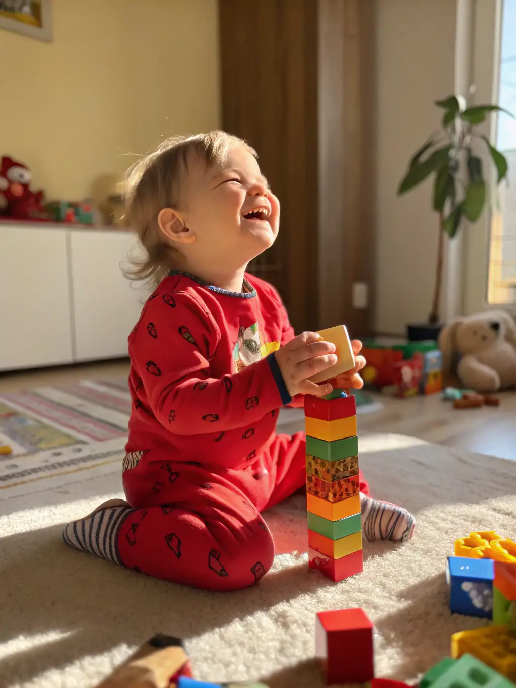 A warm and inviting image of a parent and child engaged in a playful activity, symbolizing the positive relationships fostered through parent coaching at Jillson Psychological Services.